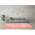 thumbnail image 3 of Ahgly Company Indoor Square Abstract Red Modern Area Rugs, 5' Square, 3 of 4