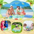 thumbnail image 6 of Upgraded Kids Turtle Sandbox with Lid & Adjustable Umbrella, Truck Toy & 8pcs Sand Shovels, Sand Box with Cover, Beach Toys for Toddlers 3-5, Plastic Indoor Outdoor Play Toys Gift for Girls Boys, 6 of 14