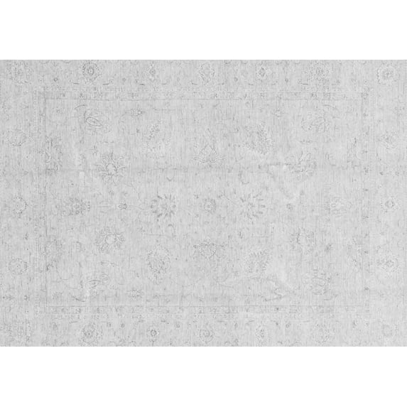 Ahgly Company Indoor Rectangle Oriental Gray Traditional Area Rugs, 8' x 10'