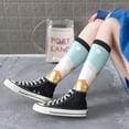 thumbnail image 5 of Naloa Corgi With Towel Ans Slice Cucumber Thigh High Socks Extra Long Stretchy Sock Women Over Knee High Opaque Stocking Daily Wear, 5 of 6