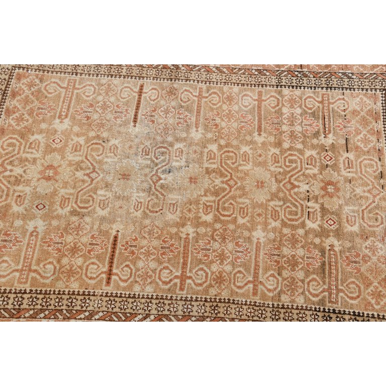 Accent Rug, Vintage Rug, Turkish selling Rug, Oushak Rug, 36x67 inches Beige Rug, Handmade Bedroom Rugs, Anatolian Entry Rugs, 1148