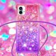 thumbnail image 4 of Funda para Nothing Phone 1 Brillantina Líquida Divertida Reluciente y con Cristales en Movimiento Cuerpo Cruzado con Cordón Ajustable, 4 of 5