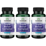 Swanson Triple Boron Complex 3 mg 250 Caps 3 Pack
