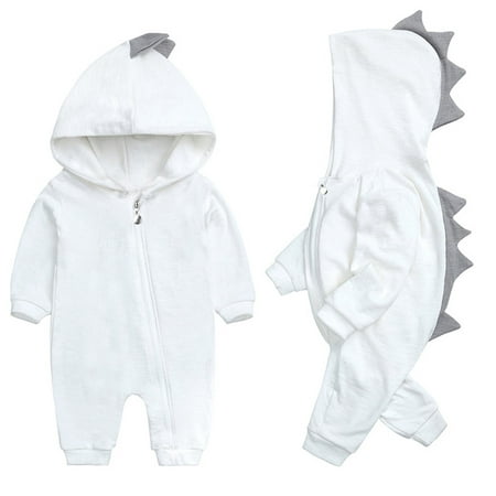 

dmqupv 6 Month Rompers Clothing Romper Hooded Jumpsuit Romper Cartoon Outfits Girls Cute Baby Boys Boys Boys Summer Clothes White 0-3 Months