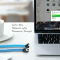 thumbnail image 3 of SATA Cable III SATA Cable III 6Gbps Straight HDD SDD Data Cable with Locking Latch 15 Inch for SATA HDD, SSD, CD Driver, CD Writer - Blue, 3 of 3
