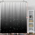 thumbnail image 2 of Gradient Black Star Sky Shower Curtains Sets Abstract Astrology Galaxy Astronomical Constellations Outer Space Shower Curtains Set with Hooks for Bathroom Bath 72x84 Inches Waterproof Fabric, 2 of 6
