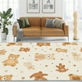 thumbnail image 4 of 1PC Cute Teddy Bear Pattern Area Rug Local Carpet, Lightweight Washable Easy-to-Tidy Carpet Mat Festival Gift, Suitable for Bedroom, Living Room, Office, Study, Balcony, Room Accessones, 4 of 8