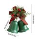 thumbnail image 3 of pstuiky Campanas dobles retro para decoración navideña, colgantes para árbol de Navidad, adorno para el hogar, 3 of 6