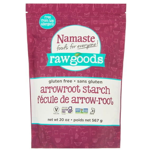 Namaste Foods Arrowroot Starch Gluten Free, 20oz Bag, Cooking Thickener