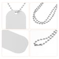 thumbnail image 2 of MasteelfCA 1 Set Sublimation Blank Dog Tags Metal Tags Heat Transfer Pendant Tags, 2 of 7