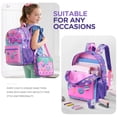 thumbnail image 5 of Gocvo Kids Backpack for Girls, Waterproof Teens Bookbag Cute School Backpacks, Students Bookbag Set with Lunch Box(Donut), 5 of 9