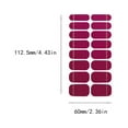 thumbnail image 3 of Kokovifyves Nail Care 16 Strips Polish Stickers Set for Nails Polish Wraps Fashion Art Stickers, 3 of 4