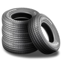 Set of 4 Milestar Streetsteel P215/65R15 95T White Letters All Season Muscle Car Tires 24545027 / 215/65/15 / 2156515 Fits: 2001-03 Toyota Sienna XLE, 1998-2000 Nissan Frontier XE