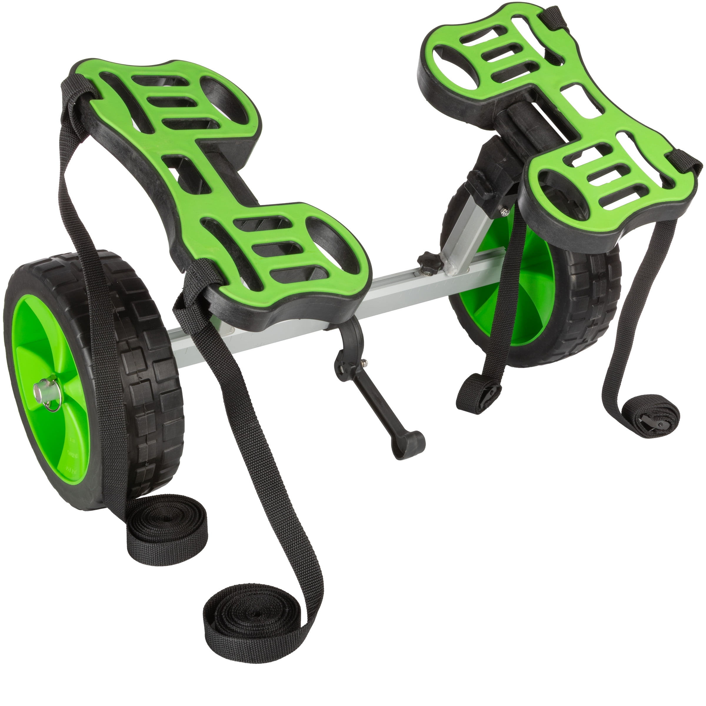 RAD Sportz Kayak Cart - 220lb Capacity Canoe Dolly with Airless Tires, Aluminum Frame, and Straps for Small Watercraft - Green - Kayak Accessories