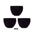 thumbnail image 4 of Guardurnaity Bragas femeninas de 3 piezas, ropa interior de tiro medio, lencería, calzoncillos sexys, pantalones cortos sin costuras, diario, negro Type1 NO1, 4 of 6