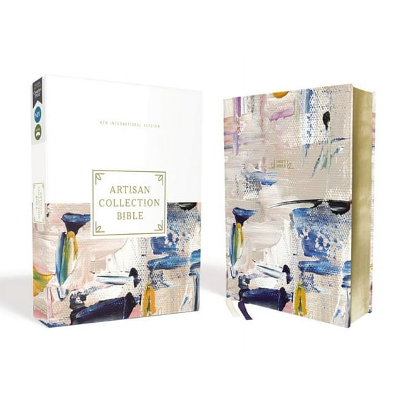 Niv, Artisan Collection Bible, Leathersoft, Multi-Color/Blue, Red Letter, Comfort Print, (Hardcover)