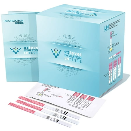 EZ Level 90 Ovulation Test Strips LH Surge OPK Predictor Kit (90 (Ovulation Calendar Best Time To Conceive A Girl)