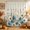 Pale Yellow, variant on Teal Tulips Spring Shower Curtain, Waterproof Shower Curtains for Bathroom, Garden Floral Butterflies Blue Grey Washable Fabric Bathtub Curtain Set Bath Decor with 12 Hooks Extra Long 72"x96"