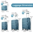 thumbnail image 5 of Luggage 4 Piece Sets(14/20/24/28), Hard Shell Lightweight TSA Lock Carry on Expandable Suitcase with Spinner Wheels, 5 of 6