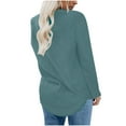 thumbnail image 3 of gakvbuo Sweatshirts for Women Crewneck Casual Long Sleeve Pullover Tops Blouse Shirts Fall Tunic Tops, 3 of 6