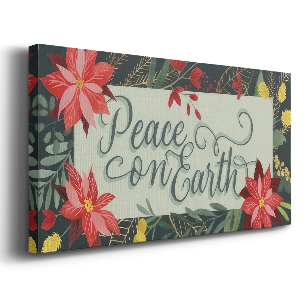 Bright Christmas Night Collection D- Gallery Wrapped Canvas