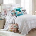 thumbnail image 3 of Levtex Home - Casita White - Quilted Euro Shams Set of Two (26 x 26 in.) - Fringe - White - Cotton Fabric, 3 of 3