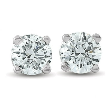 Pompeii 1/3 ctw 14k White Gold Diamond Stud Earrings (G/H,I2-I3)