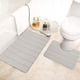 thumbnail image 5 of Xihbxyly Juego de Alfombrillas de Baño de Espuma, Absorción de Agua Suave, Base Antideslizante, Espuma Viscoelástica Cómoda, Decoración Moderna para Baño, Lavable a Máquina, 2 Unidades, 40 X 60 Cm, 4, 5 of 7