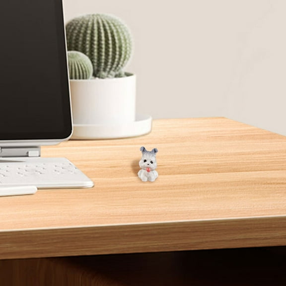 Clearance Under $1 Miniature Cute Dog Figurine Creative Decoration For Desk Adorable Miniature Animal Accessories K