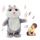 thumbnail image 2 of Juguete de peluche de hámster parlante, repite lo que dices, divertidos juguetes de peluche para niños, juguetes interactivos de peluche con forma de disco parlante, regalo de cumpleaños para niños,, 2 of 8