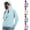 Light Blue, variant on Women's Sun Protection Jacket Full Zip Thumb Hole Long Sleeve Outerwear Hooded Rash Guard with Zipper Pockets