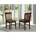 thumbnail image 2 of East West Furniture Norfol 35" Fabric Dining Chairs in Mahogany (Set of 2), 2 of 2