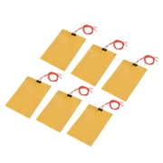 Heater Film Heating Plate, 24V 50W Polyimide Heat Pad, Adhesive PI Heater Elements Film 135mmx95mm, Pack of 6