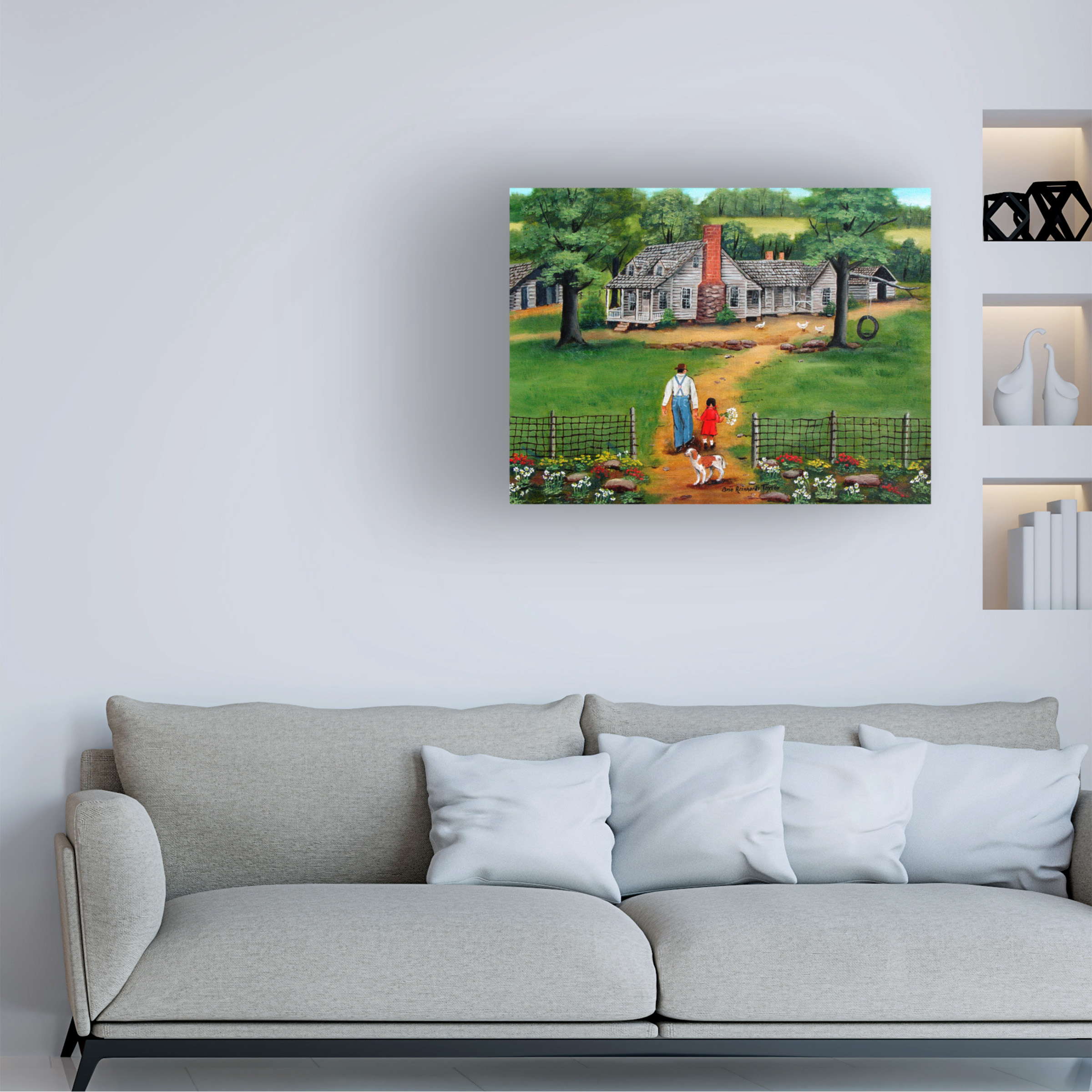Trademark Fine Art 'Going To Grandpas' Canvas Art by Arie Reinhardt Taylor