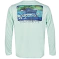 thumbnail image 2 of Reel Life Color Splash Sail UV Long Sleeve T-Shirt - Large - Misty Jade, 2 of 3