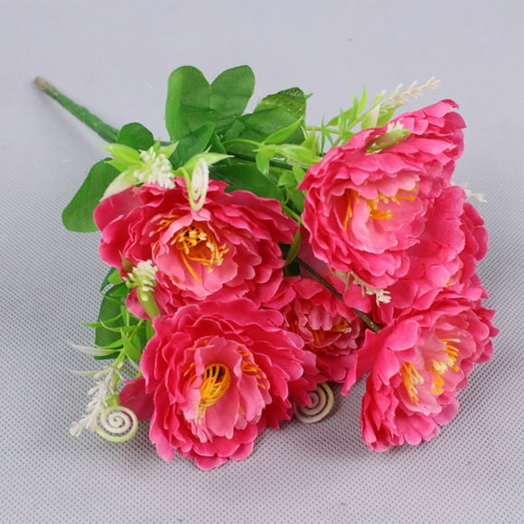 7 heads Artificial peonies Home decoration Bouquets Outdoor Greening flowers
