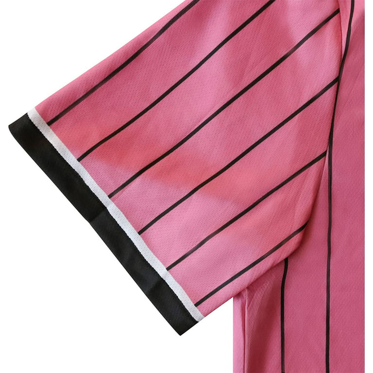 Supreme Logo Baseball Jersey in Pink for Men
