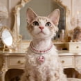 thumbnail image 2 of Pet Collar, Sparkling Rows Crystal Diamond Dog Collars, Adjustable Puppy Necklace Jewelry for Small Medium Large Pets, Cats, Dogs Pink, 2 of 6