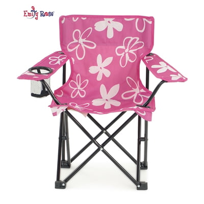 Emily Rose Kid S Folding Camp Chair Child S Flowered Outdoor
