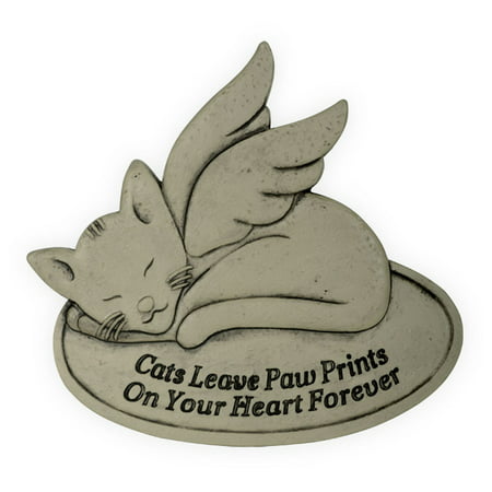 AngelStar Pawsitive Pet Collection 49804 Cats Leave Paw Prints on Your Heart Memorial Garden