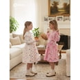 thumbnail image 3 of Conjunto de Vestidos para Niñas PATPAT 3 Piezas Manga Larga Rosa 5-6 Años, 3 of 9