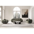 thumbnail image 2 of Tribeca Sofa and Accent Chairs with Solid Wood Frame in Olive Green - Set of 3, 2 of 18