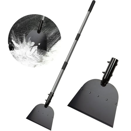 Walensee Flat Shovel, Snow Shovel, Ice Scraper, 54 inch Snow Ice Chopper for Walkway, Ice Removing, Outdoor Garden  Cleaning Shovel Weed Remove Tool for Lawn Edging, Driveway Weeding Tool
