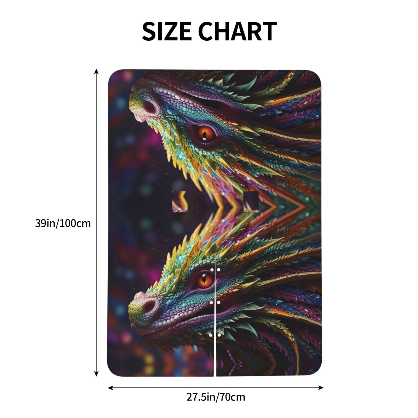 Car Seat Cover Baby - Colorful Dragon Head Profile Breathable Infant Car Seat Cover for Baby Carseat, Lightweight Comfort Baby Essentials Must Haves Newborn Stuff for Girl Boy
