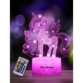 thumbnail image 1 of Luz nocturna de unicornio para niños, luz nocturna 3D, variación de 16 colores JM, 1 of 5