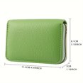 thumbnail image 3 of HLONK Multi Slots Credit Card Holder  PU Leather Card Coin Purse  Zipper Around Card Bag Wallet, 3 of 7