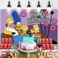 thumbnail image 3 of The Simpsons Cartoon Theme Birthday Flag Background Banner Children's Party Decoration supplies Photography Photo Prop ,70.8x43.3inch., 3 of 4