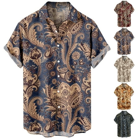 

Boys Aloha Beach Shirt & Top Print Retro Clothes Regular & Big Man Sizes