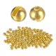 thumbnail image 1 of Uxcell Cuentas de Tungsteno de 2.5mm de Diámetro para Atar Moscas [150PCS] - Bola de Cabeza Ranurada - [#16-18 - Color Dorado] Materiales para Pesca con Mosca que Hundan Más Profundo, 1 of 1