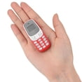 thumbnail image 2 of Mini Small GSM Dual SIM Card Mobile Phone Bluetooth Cellphone Red, 2 of 4